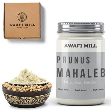 Awafi Mill Dried Mahaleb Seed Powder Prunus Mahaleb 100gm
